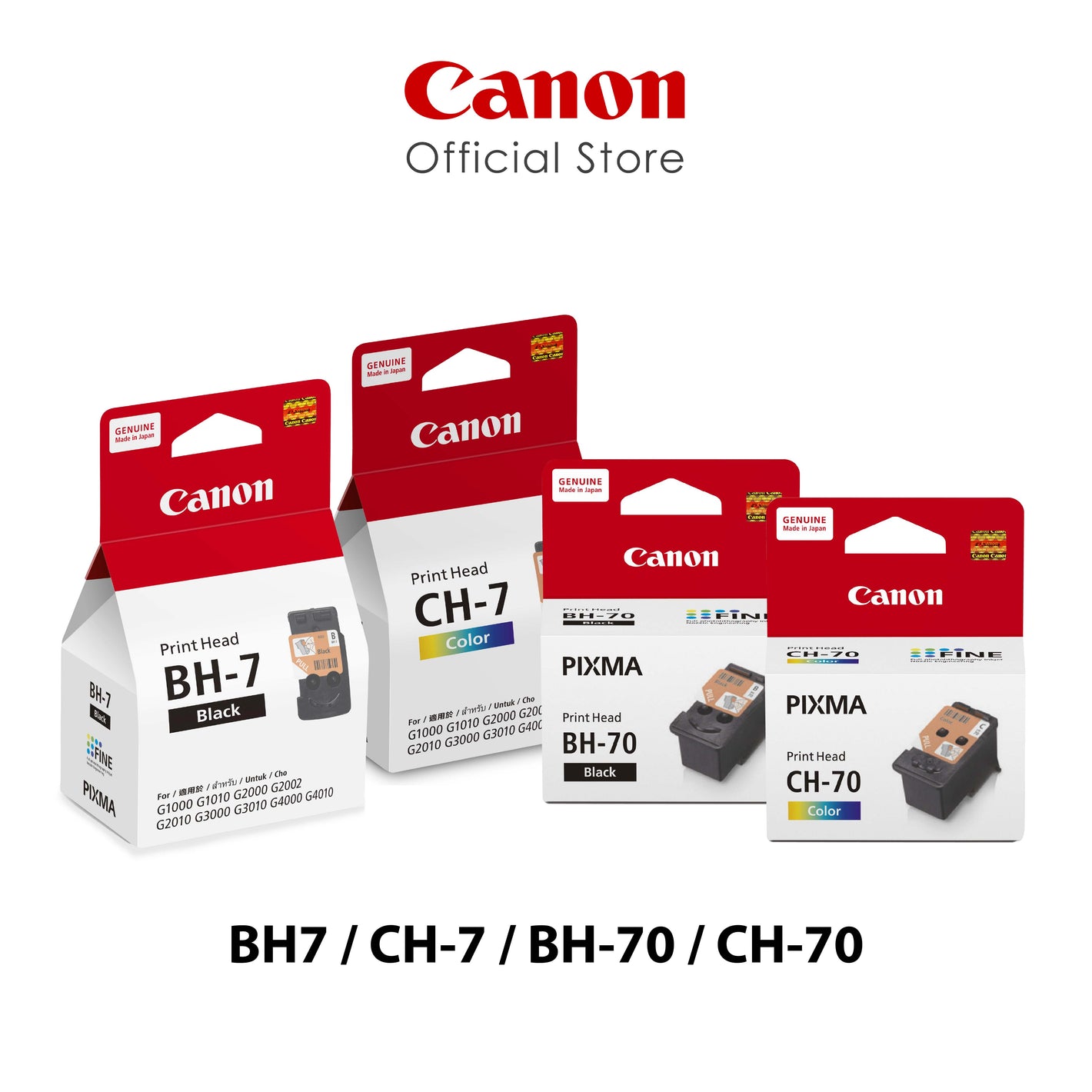 Print Head BH-7 / CH-7 / BH-70 / CH-70 / CH-71 R / CH-71 L / BH-G2 / CH-G2